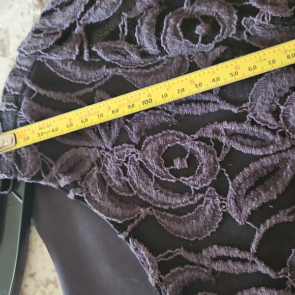 Pewter Lace Sheath Dress - Picture 7 of 8